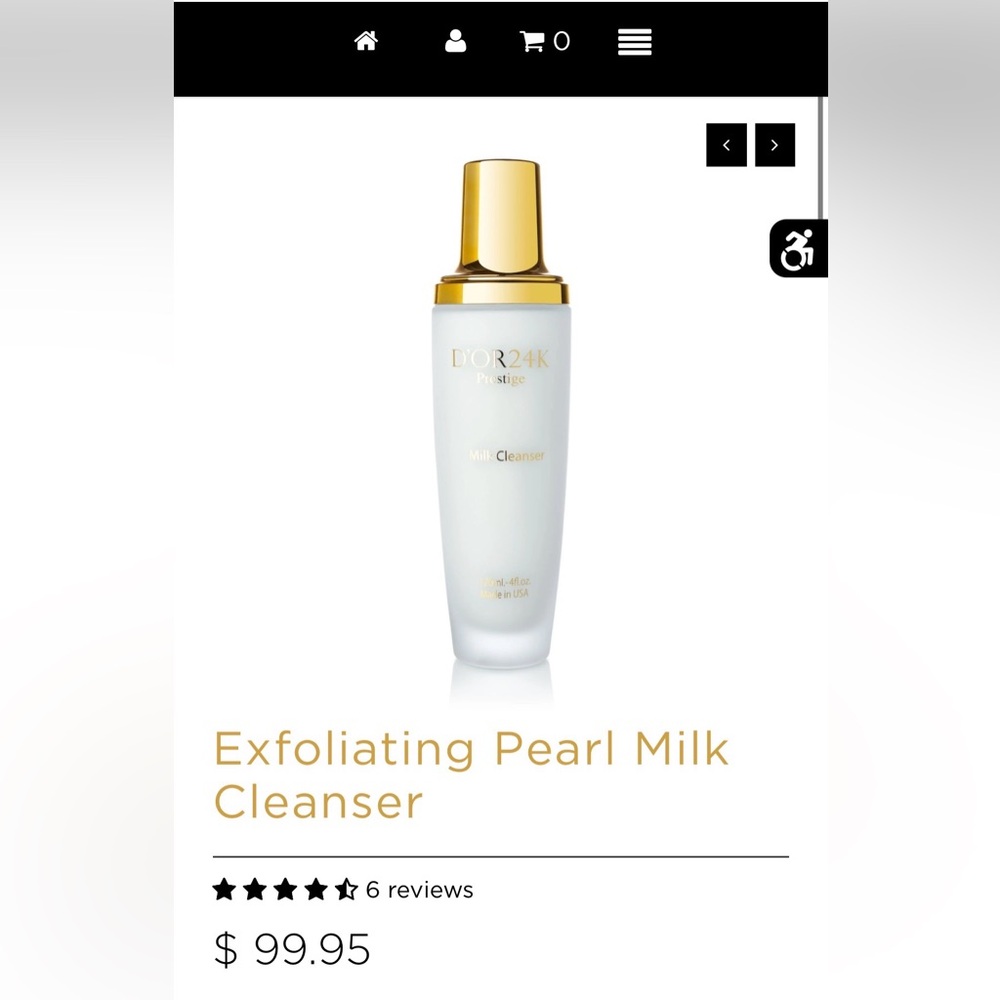 D’or 24K Prestige Exfoliating Pearl Milk Cleanser